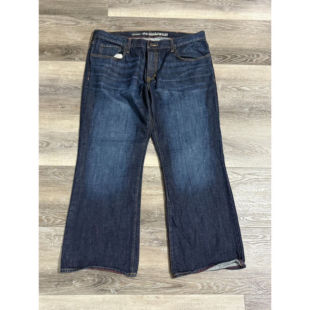Old Navy Famous Jeans Dark Wash Boot Cut Semi-Evase Jeans Pants - Men’s 38x29